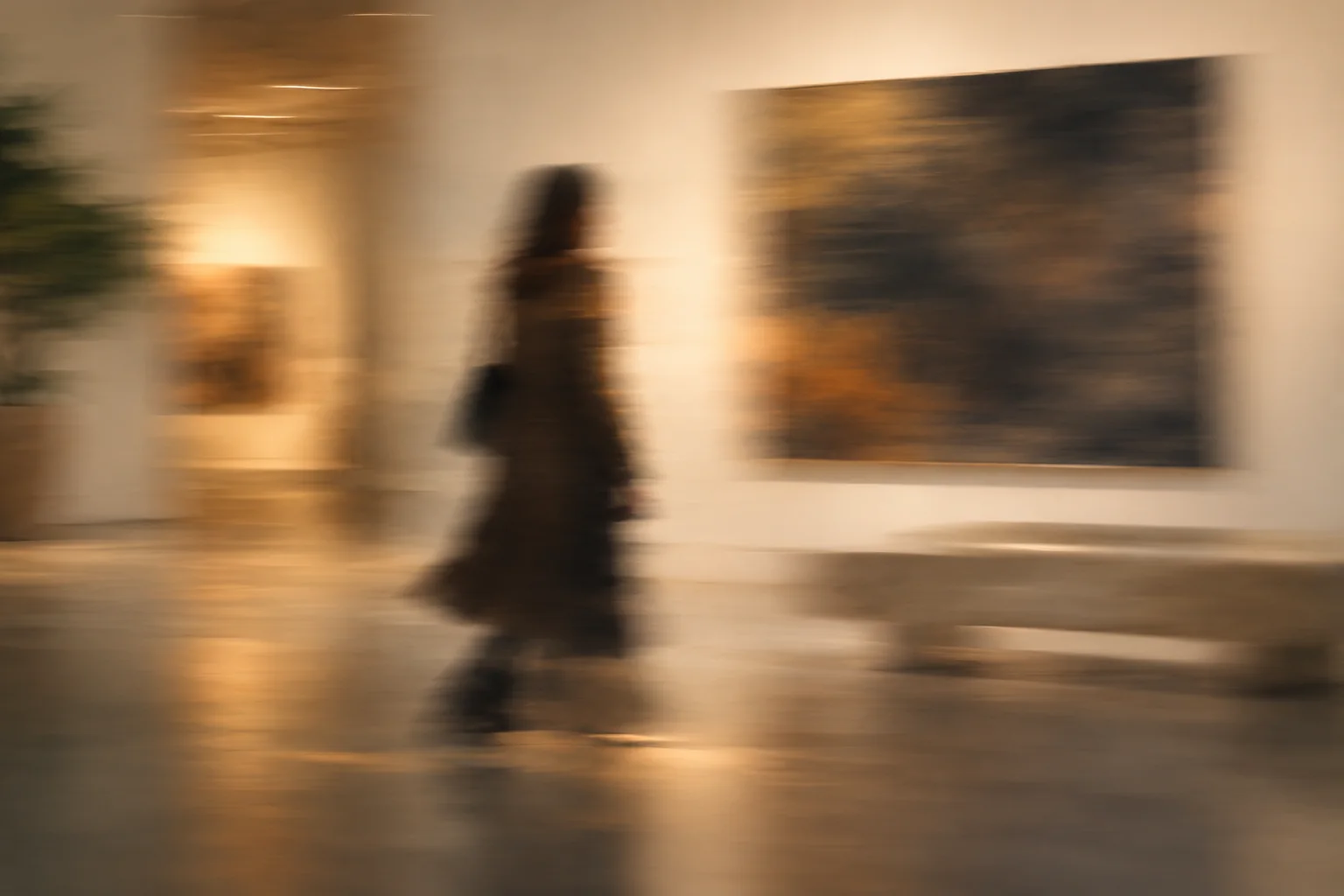 People exploring a gallery
